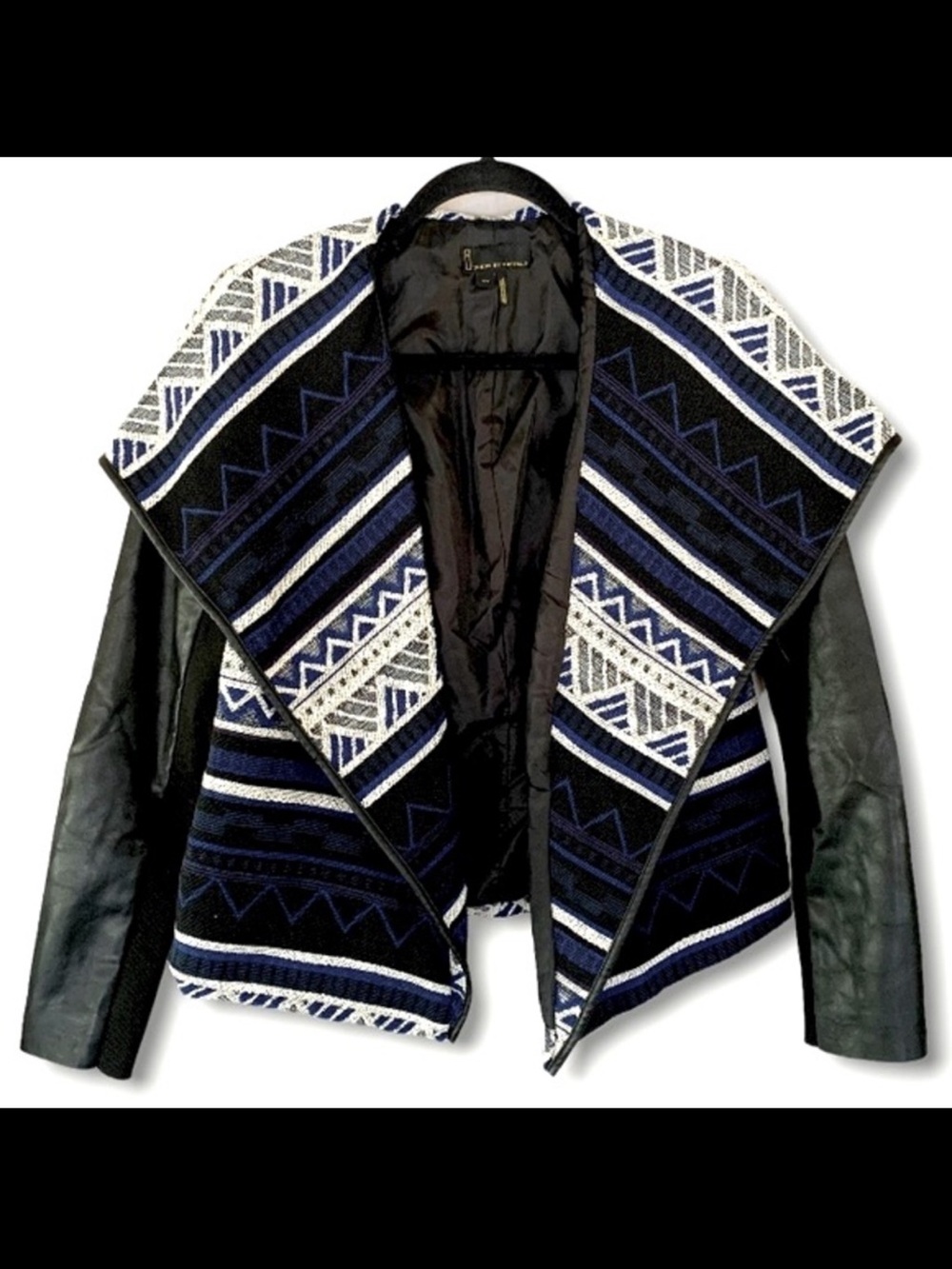 i Jeans by Buffalo Aztec Print Open Draped Jacket